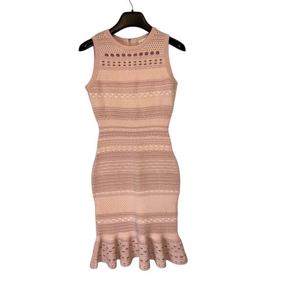 Milly Knit Mini Mermaid Dress Petite Size 2 Baby  Pink - Picture 2 of 16